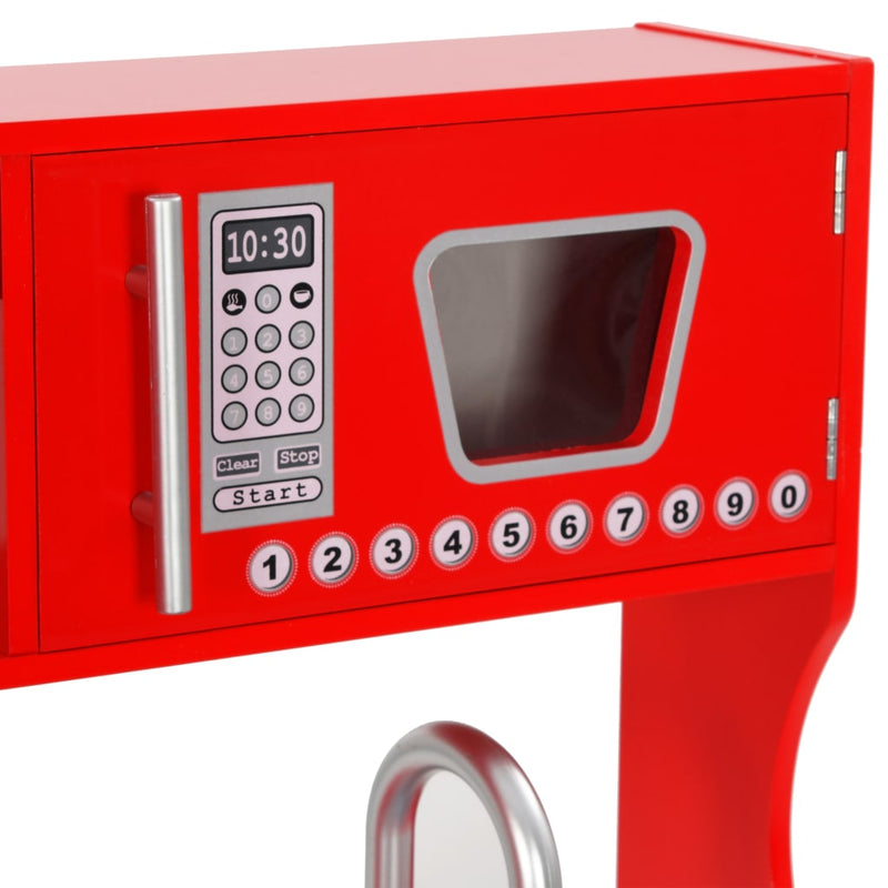Kinderspielküche MDF 84×31×89 cm Rot