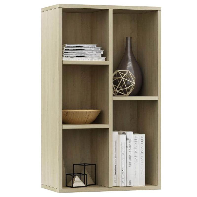 Bücherregal/Sideboard Sonoma Eiche 50x25x80 cm Holzwerkstoff