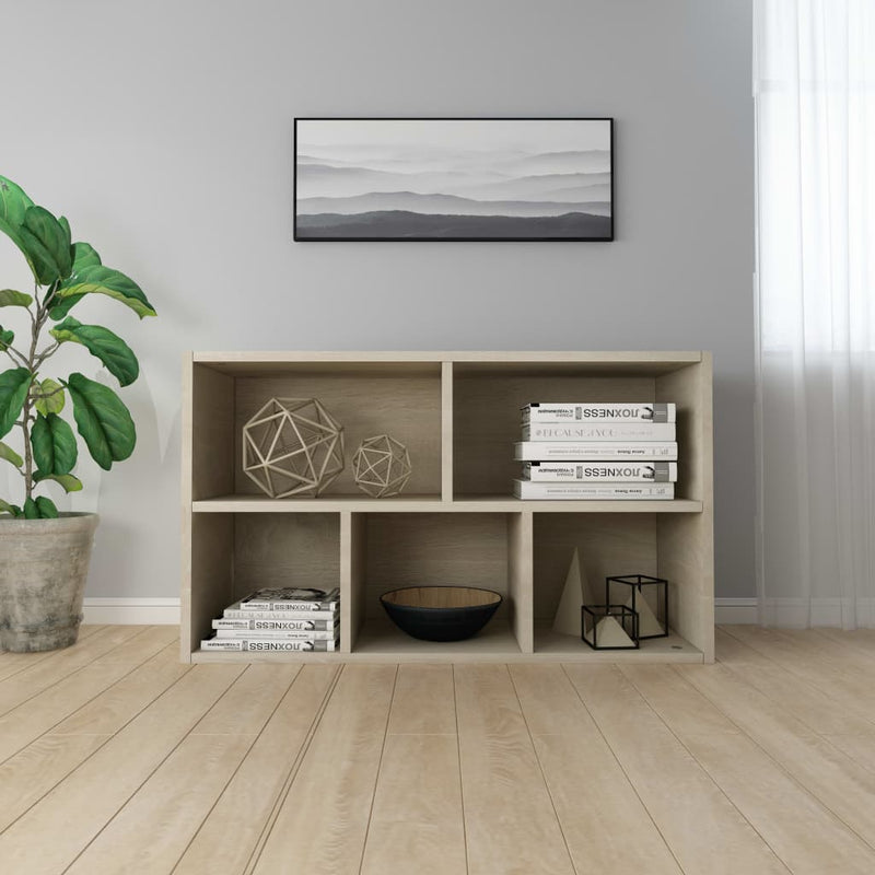 Bücherregal/Sideboard Sonoma Eiche 50x25x80 cm Holzwerkstoff