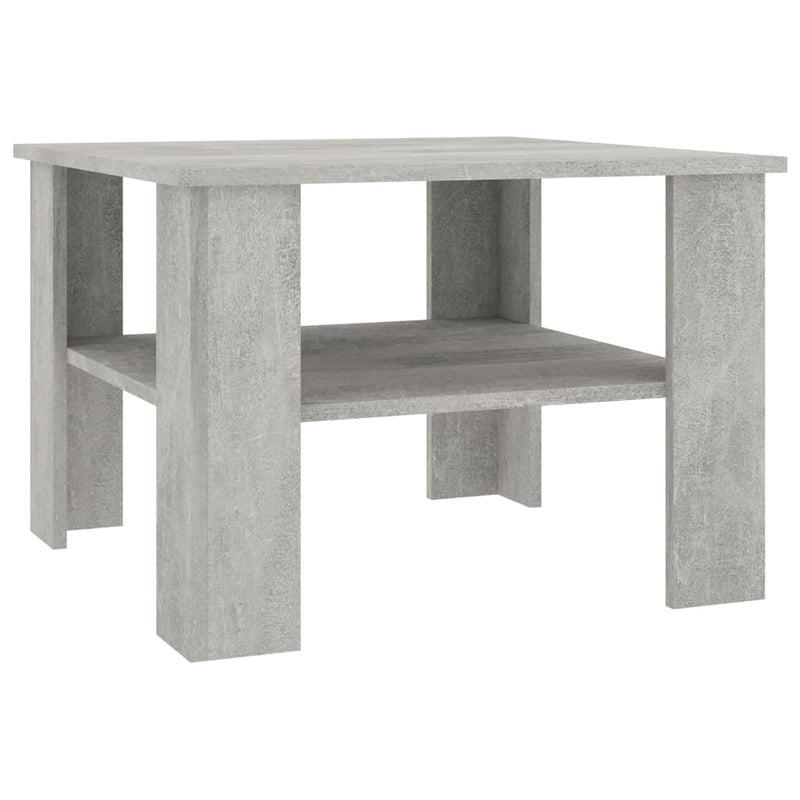 Couchtisch Betongrau 60x60x42 cm Holzwerkstoff