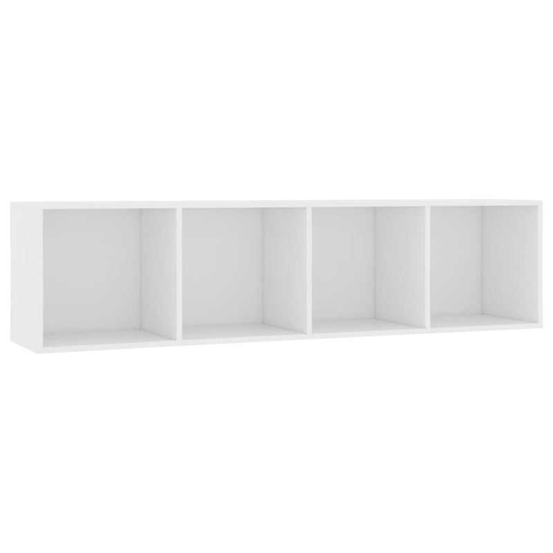 Bücherregal/TV-Schrank Weiß 143×30×36 cm