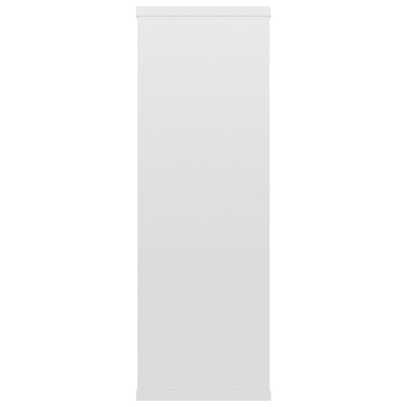 Wandregale Hochglanz-Weiß 104x20x58,5 cm Holzwerkstoff