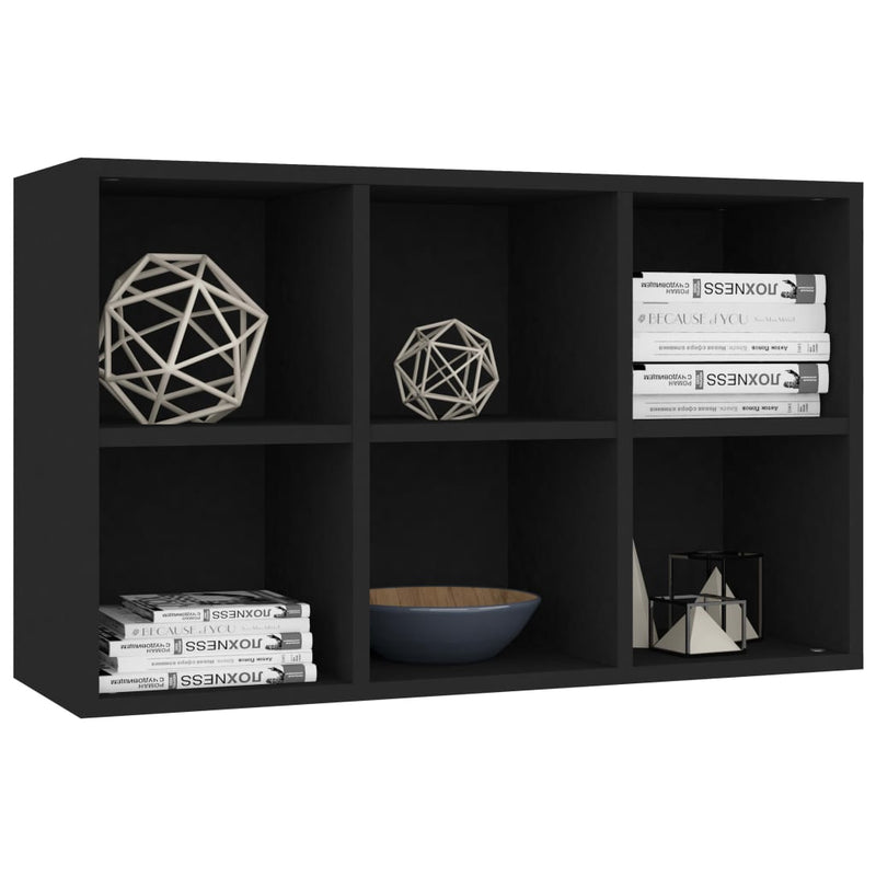 Bücherregal/Sideboard Schwarz 66x30x97,8 cm Holzwerkstoff