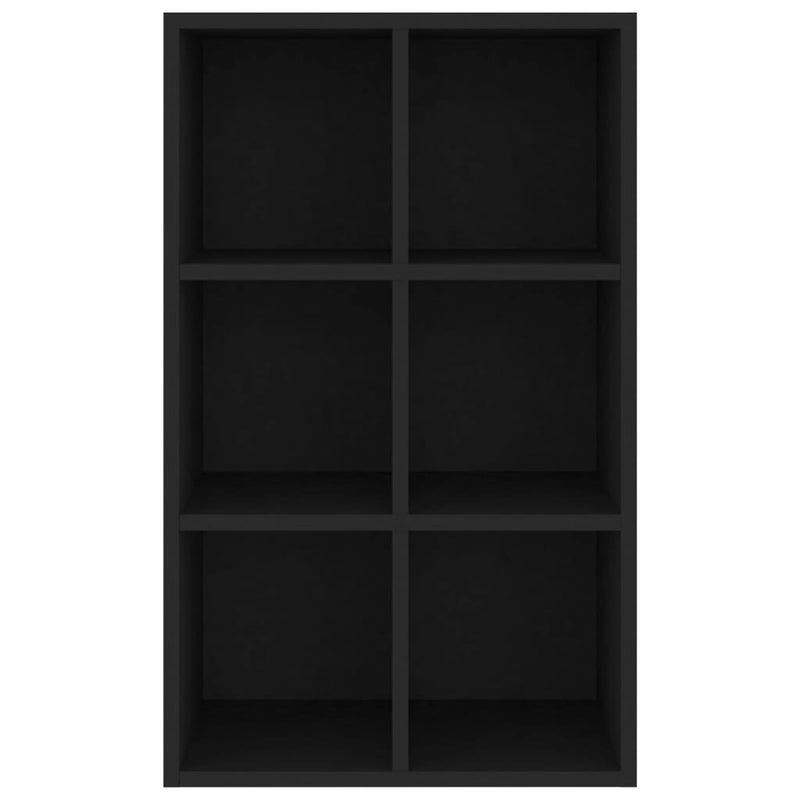 Bücherregal/Sideboard Schwarz 66x30x97,8 cm Holzwerkstoff