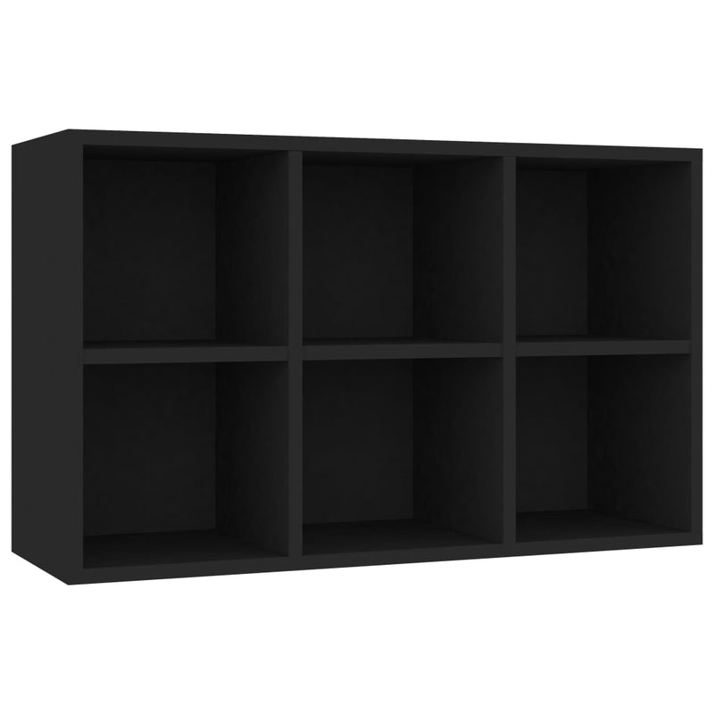 Bücherregal/Sideboard Schwarz 66x30x97,8 cm Holzwerkstoff