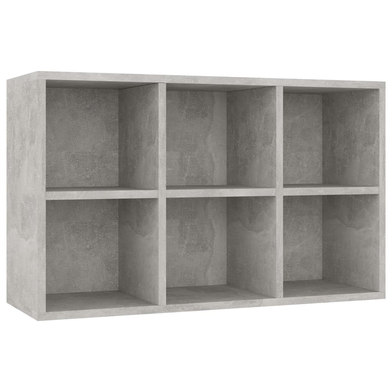 Bücherregal/Sideboard Betongrau 66x30x97,8 cm Holzwerkstoff