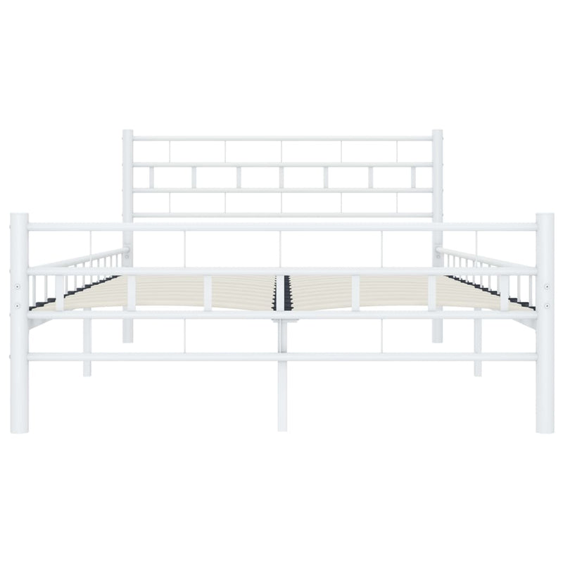 Bettgestell Weiß Metall 120x200 cm