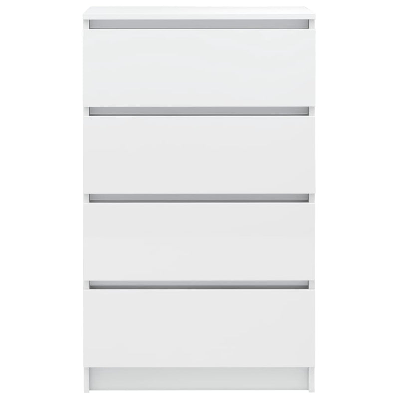 Sideboard Hochglanz-Weiß 60x35x98,5 cm Holzwerkstoff