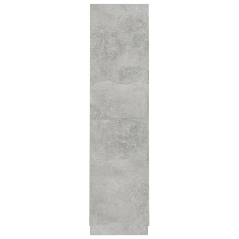 Kleiderschrank Betongrau 90×52×200 cm Spanplatte