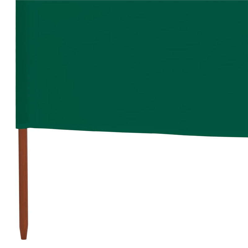 9-teiliges Windschutzgewebe 1200 x 80 cm Grün