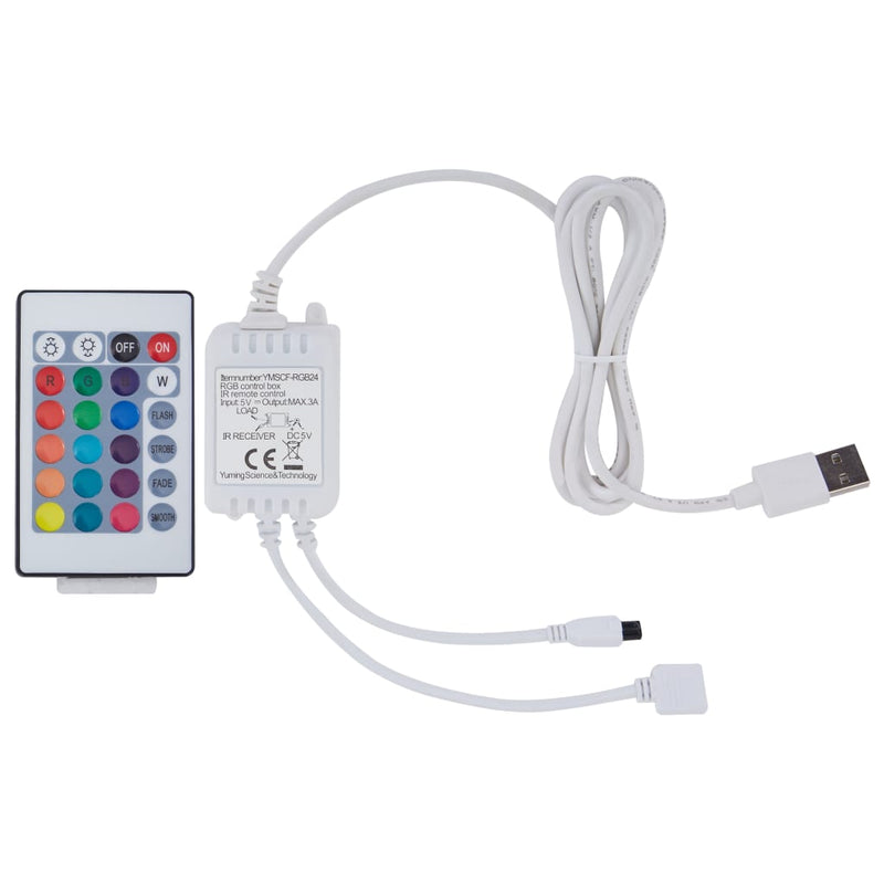 Bettgestell mit LED Grau Kunstleder 180×200 cm