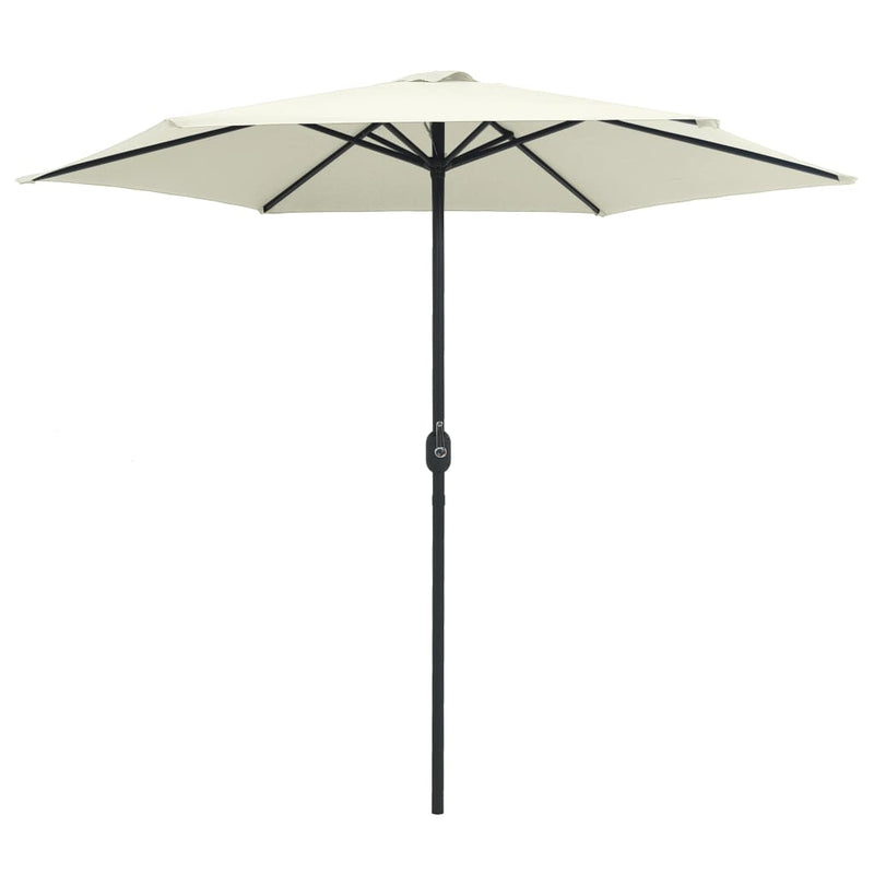 Sonnenschirm mit Aluminium-Mast 270 x 246 cm Sandweiß