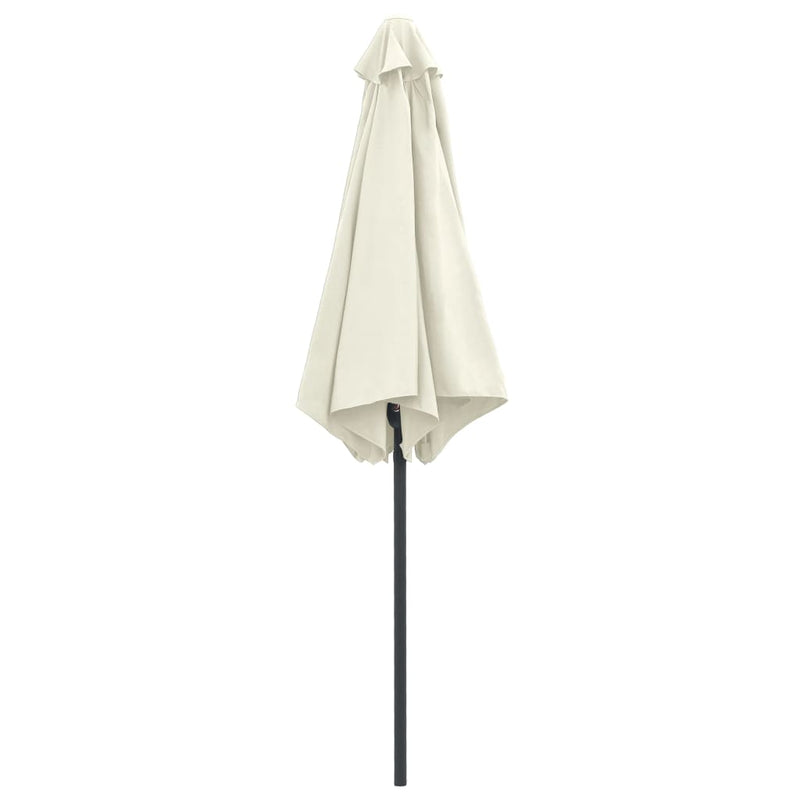 Sonnenschirm mit Aluminium-Mast 270 x 246 cm Sandweiß