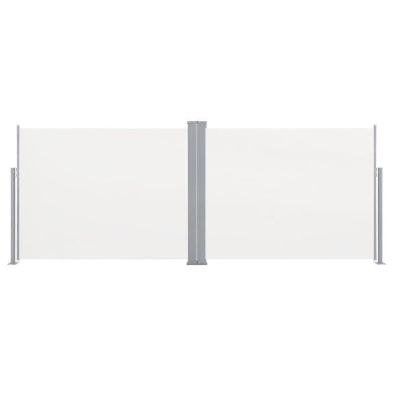 Ausziehbare Seitenmarkise Creme 140 x 1000 cm