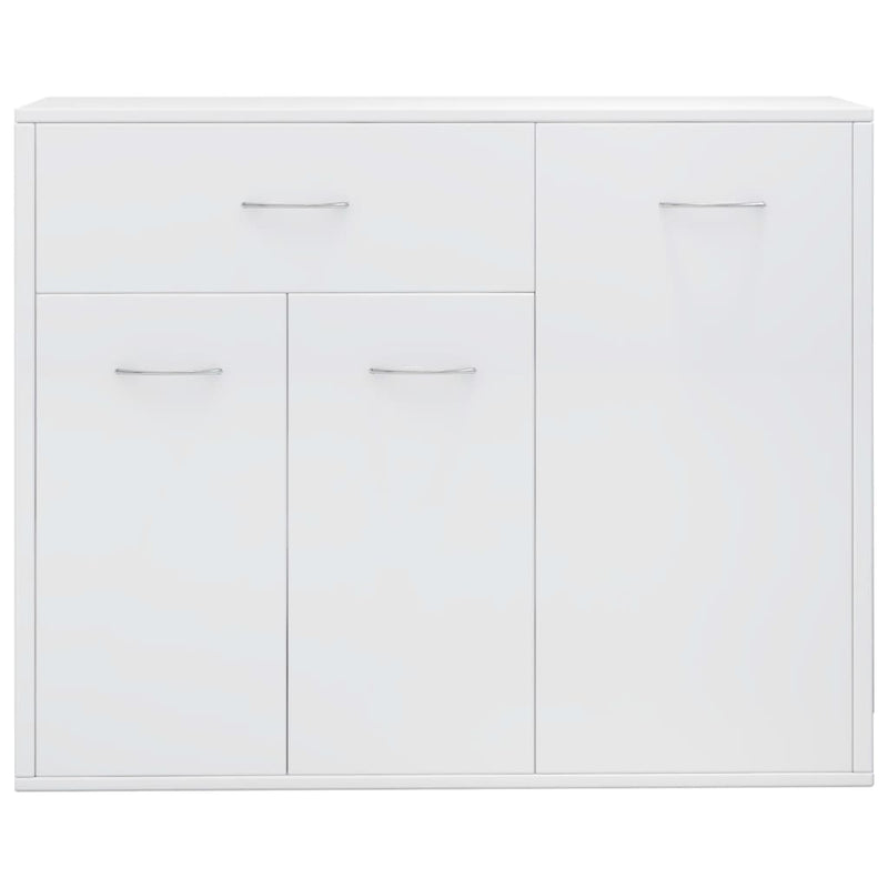Sideboard Hochglanz-Weiß 88x30x70 cm Holzwerkstoff