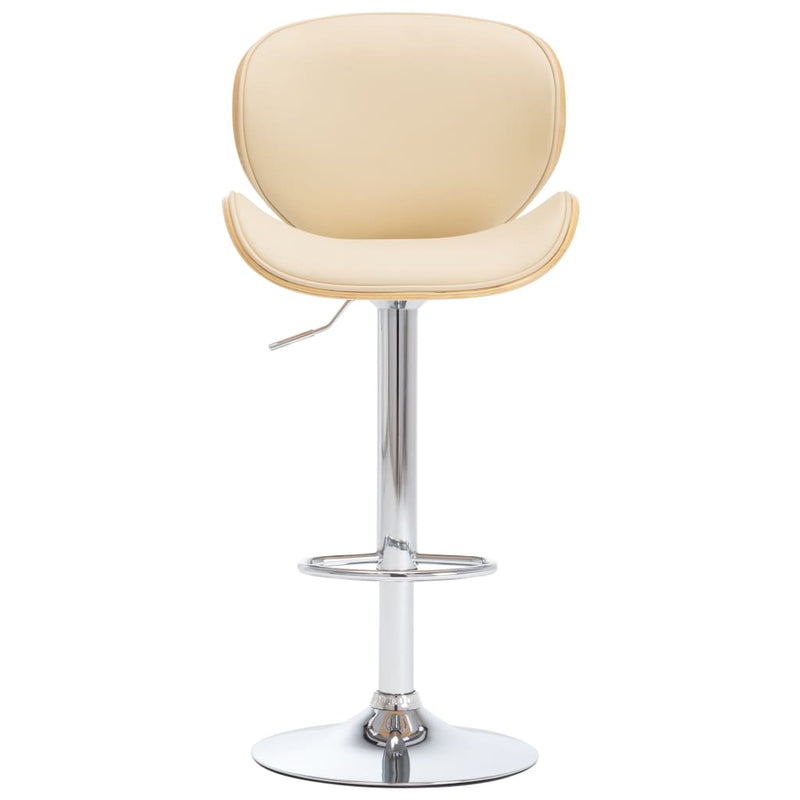 Barhocker Creme Kunstleder
