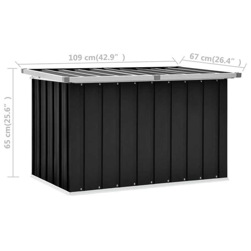 Gartenbox Anthrazit 109 x 67 x 65 cm