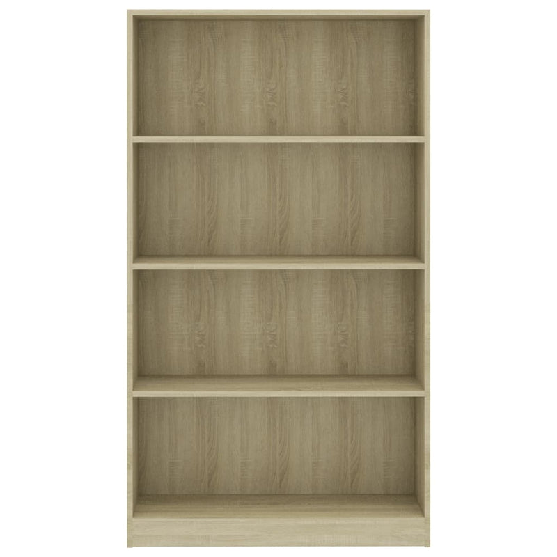 Bücherregal 4 Fächer Sonoma-Eiche 80x24x142 cm Holzwerkstoff