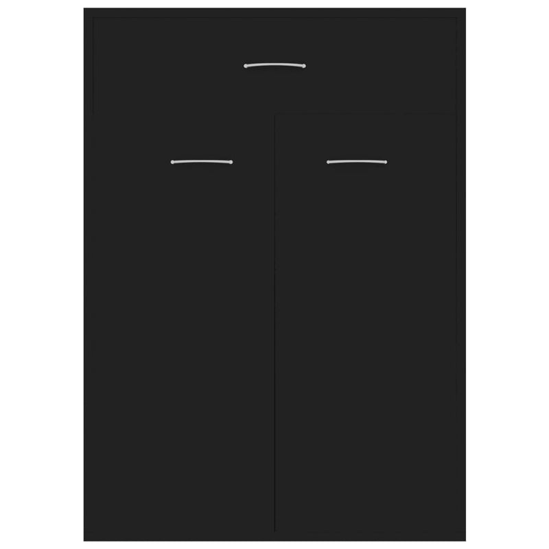 Schuhschrank Schwarz 60x35x84 cm Holzwerkstoff
