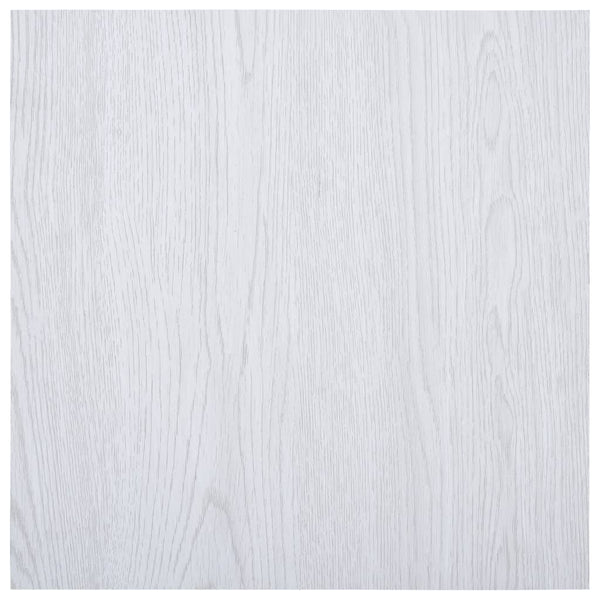 Laminat Dielen Selbstklebend 5,11 m² PVC Weiß