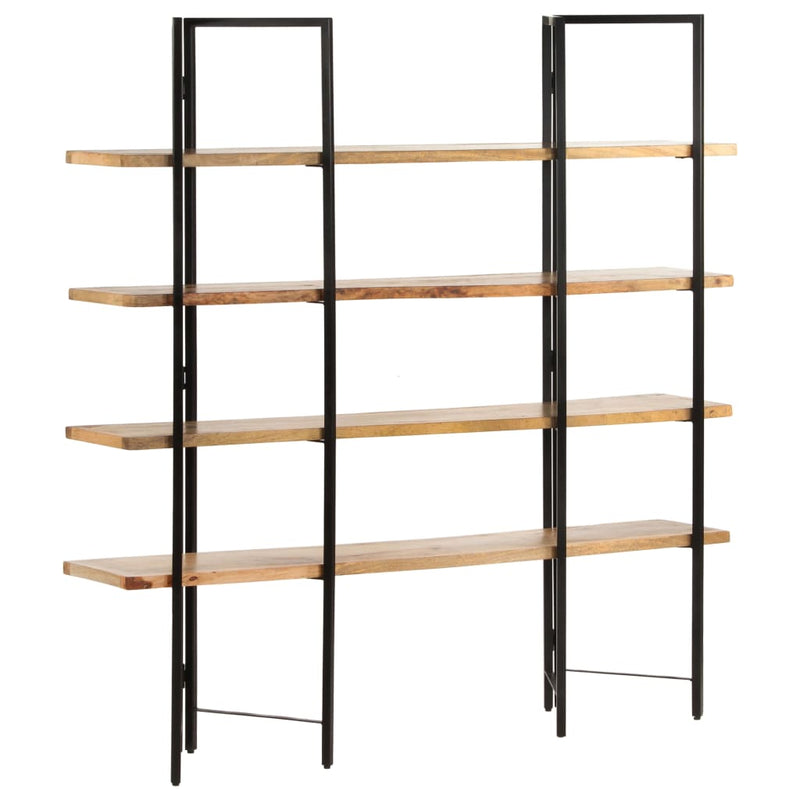 Bücherregal mit 4 Regalböden 160x35x160 cm Mango Massivholz