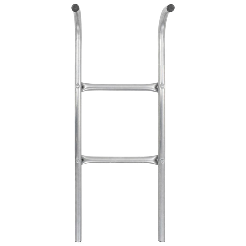 2-stufige Trampolinleiter Stahl Silbern 102,6 cm