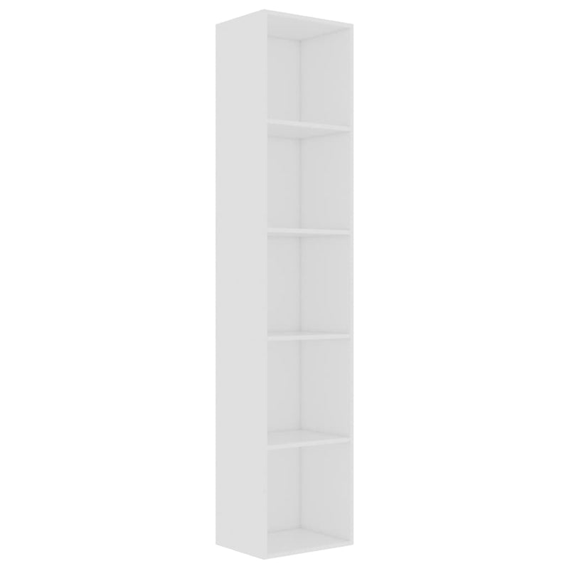 Bücherregal Weiß 40x30x189 cm Holzwerkstoff
