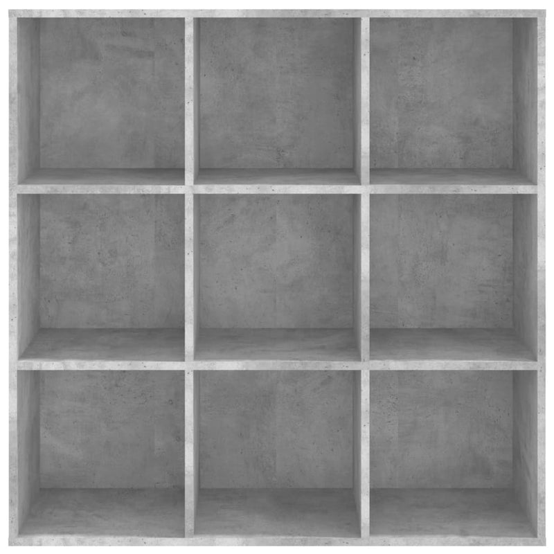 Bücherregal Betongrau 98x30x98 cm Holzwerkstoff