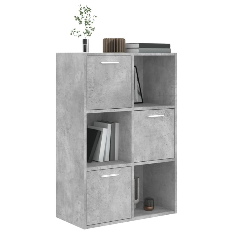 Lagerschrank Betongrau 60x29,5x90 cm Holzwerkstoff