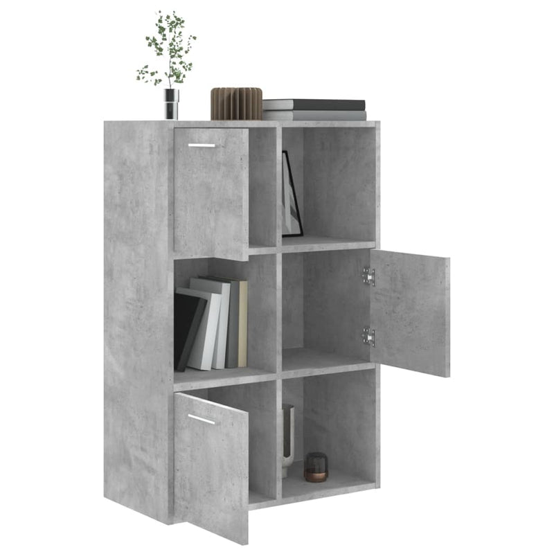 Lagerschrank Betongrau 60x29,5x90 cm Holzwerkstoff