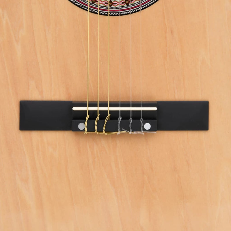 12-tlg. Western Akustik Cutaway Gitarren-Set mit 6 Saiten 38"