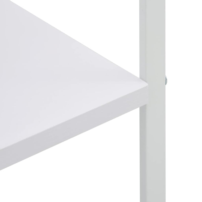Mikrowellenregal Weiß 60x39,6x123 cm Holzwerkstoff