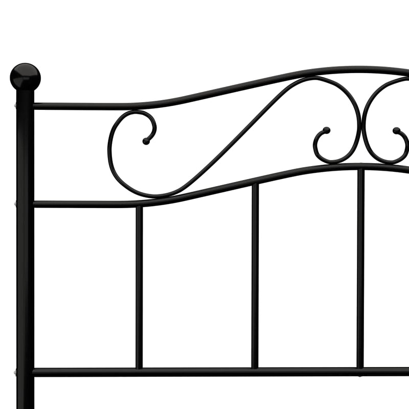 Bettgestell Schwarz Metall 120x200 cm