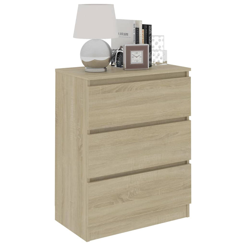 Sideboard Sonoma-Eiche 60x35x76 cm Holzwerkstoff