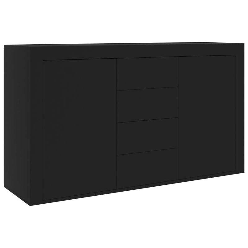 Sideboard Schwarz 120x36x69 cm Holzwerkstoff