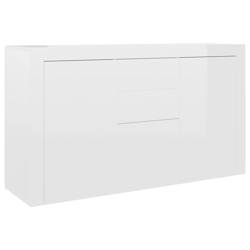Sideboard Hochglanz-Weiß 120x36x69 cm Holzwerkstoff