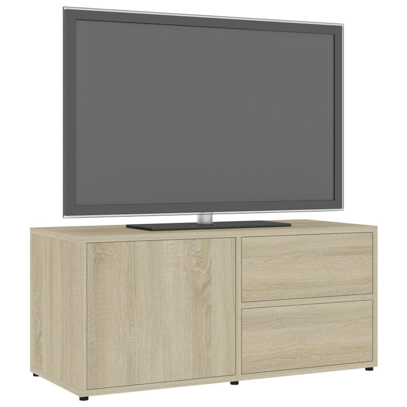 TV-Schrank Sonoma-Eiche 80x34x36 cm Holzwerkstoff