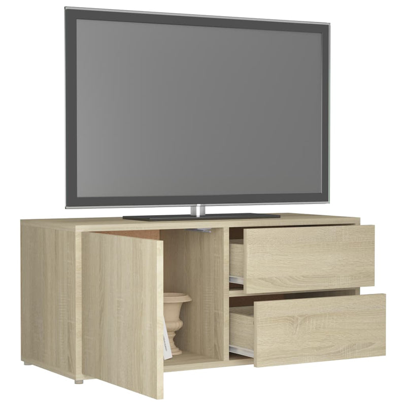 TV-Schrank Sonoma-Eiche 80x34x36 cm Holzwerkstoff