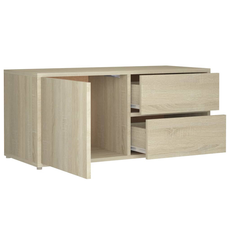 TV-Schrank Sonoma-Eiche 80x34x36 cm Holzwerkstoff