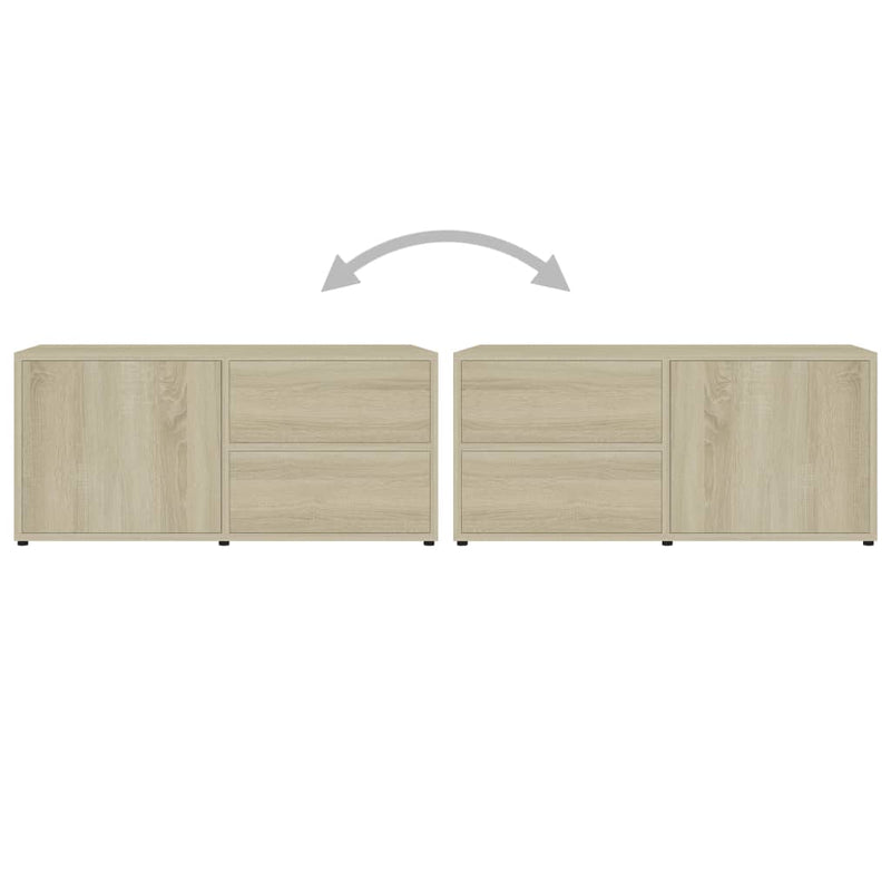 TV-Schrank Sonoma-Eiche 80x34x36 cm Holzwerkstoff