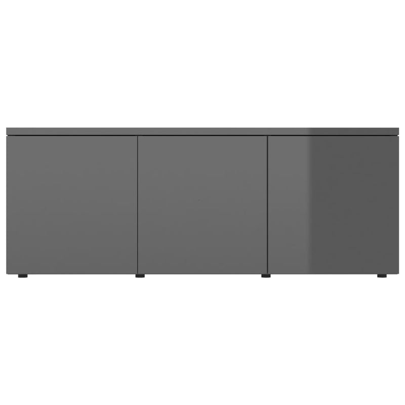 TV-Schrank Hochglanz-Grau 80x34x30 cm Holzwerkstoff