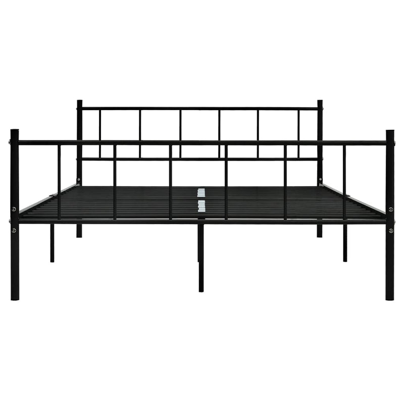 Bettgestell Schwarz Metall 180×200 cm