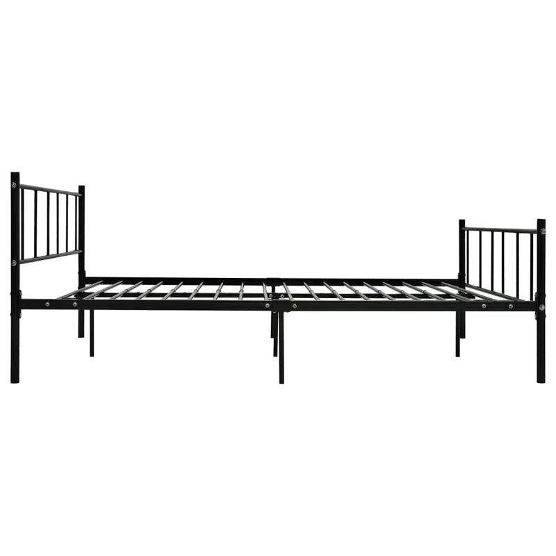 Bettgestell Schwarz Metall 180×200 cm