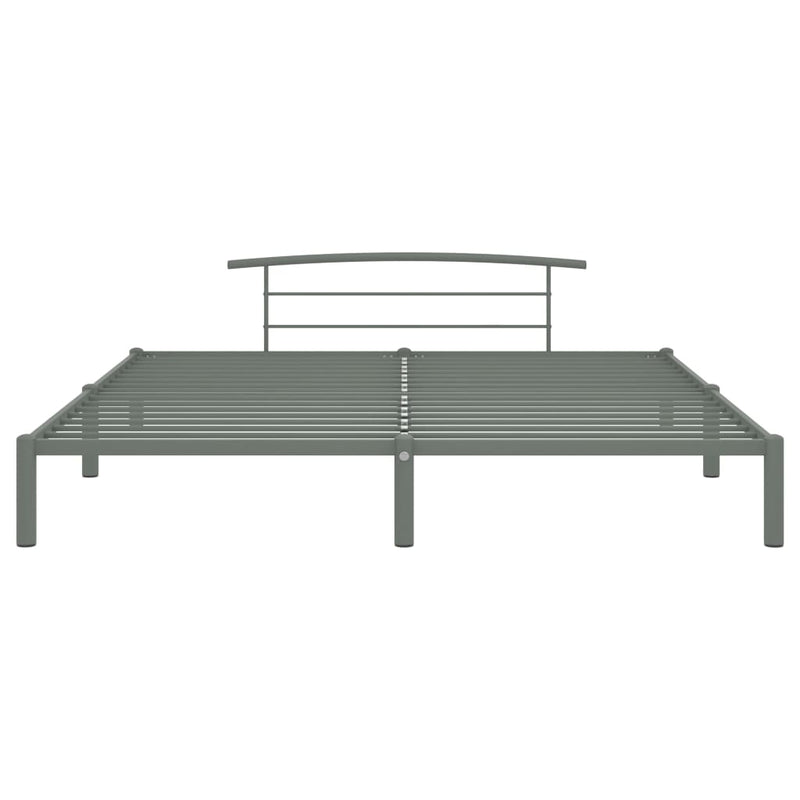 Bettgestell Grau Metall 180x200 cm