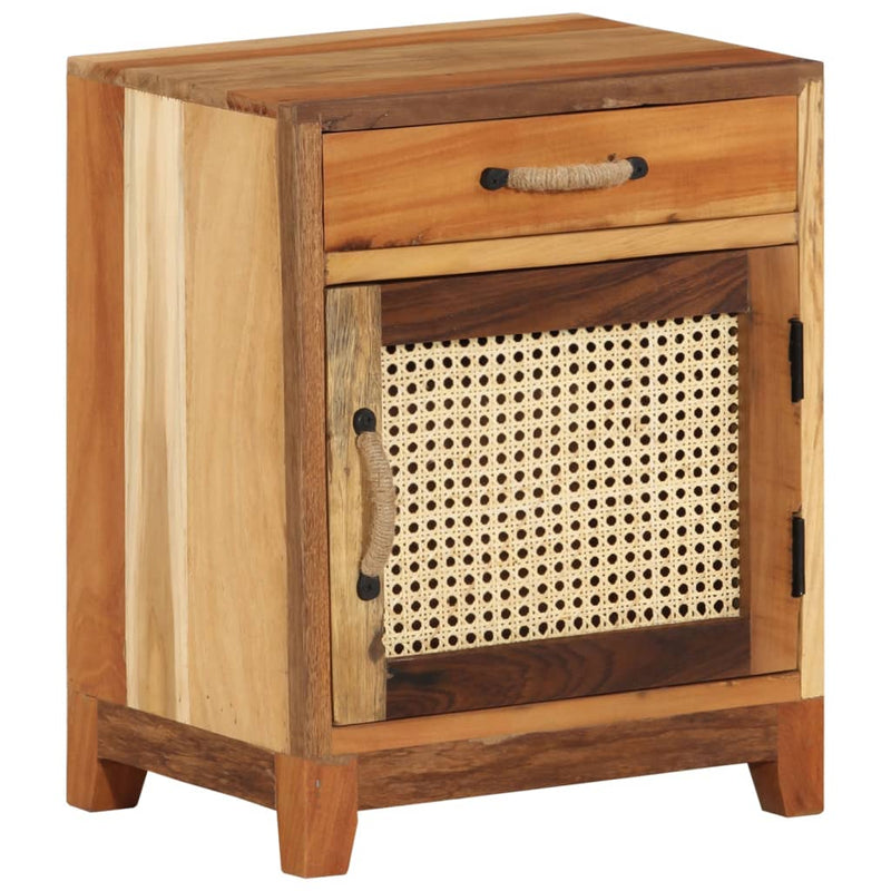 Nachttisch 40x30x50 cm Altholz Massiv