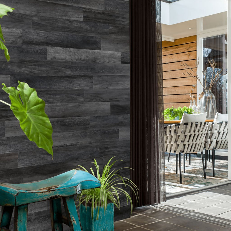 WallArt Dielen Holzoptik Barnwood-Eiche Aschgrau