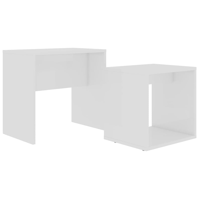 Couchtisch-Set Weiß 48x30x45 cm Holzwerkstoff