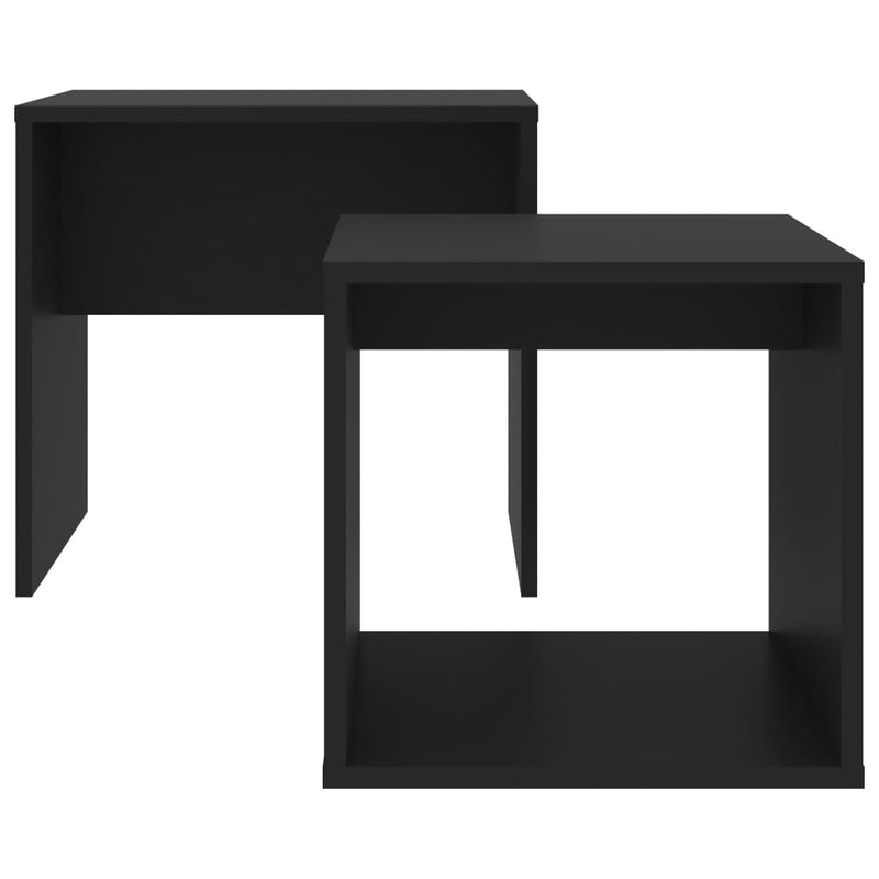 Couchtisch-Set Schwarz 48x30x45 cm Holzwerkstoff