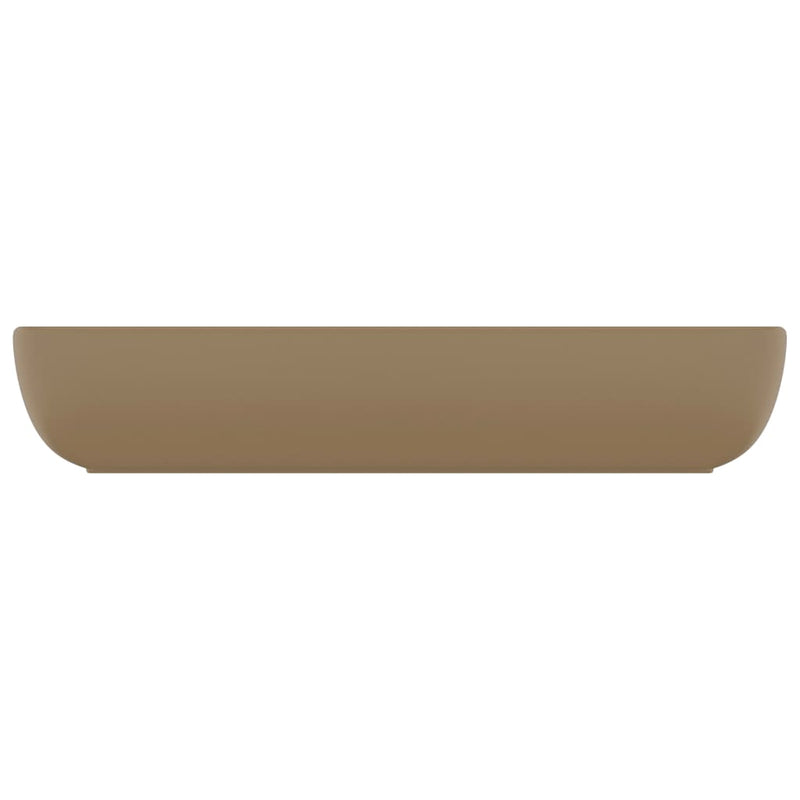 Luxus-Waschbecken Rechteckig Matt Creme 71x38 cm Keramik