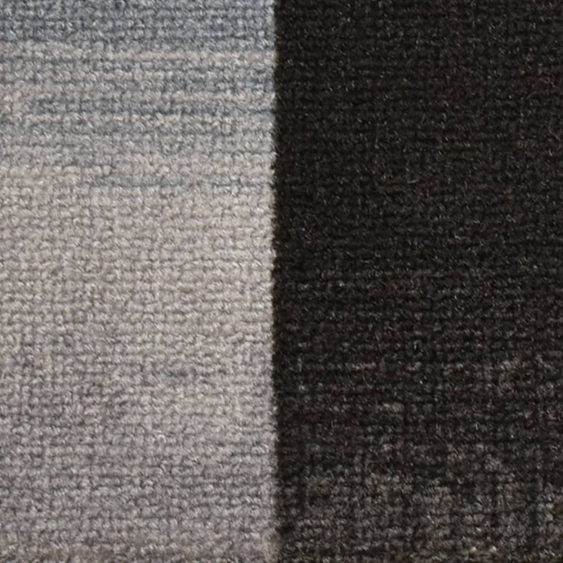 Treppenmatten Selbstklebend 15 Stk. Schwarz und Grau 65x21x4 cm